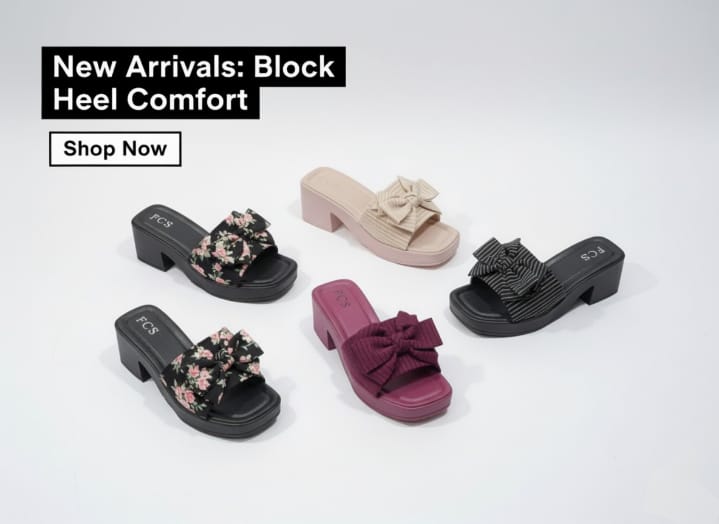 Block Heels Slippers