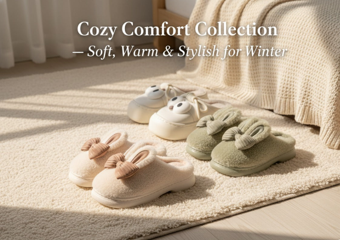 High Sole & Fur Slippers