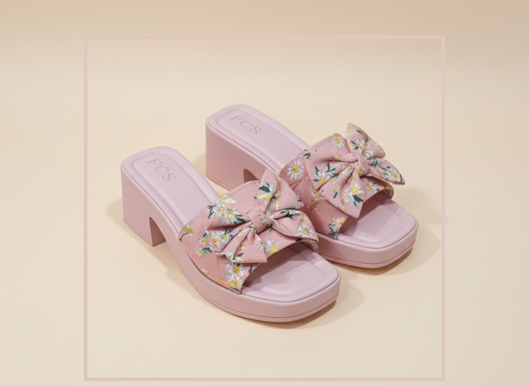 Block Heel Slippers