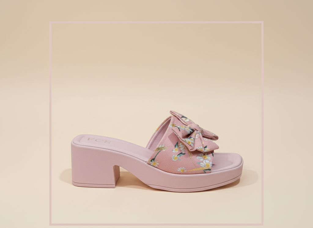 Block Heel Slippers