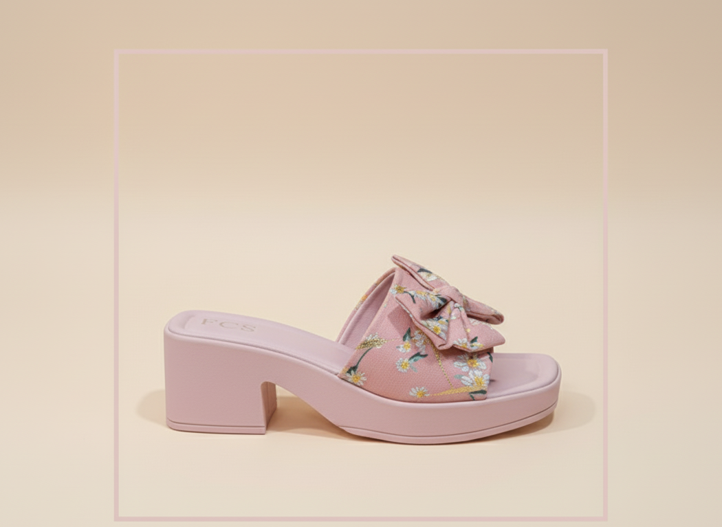 Block Heel Slippers