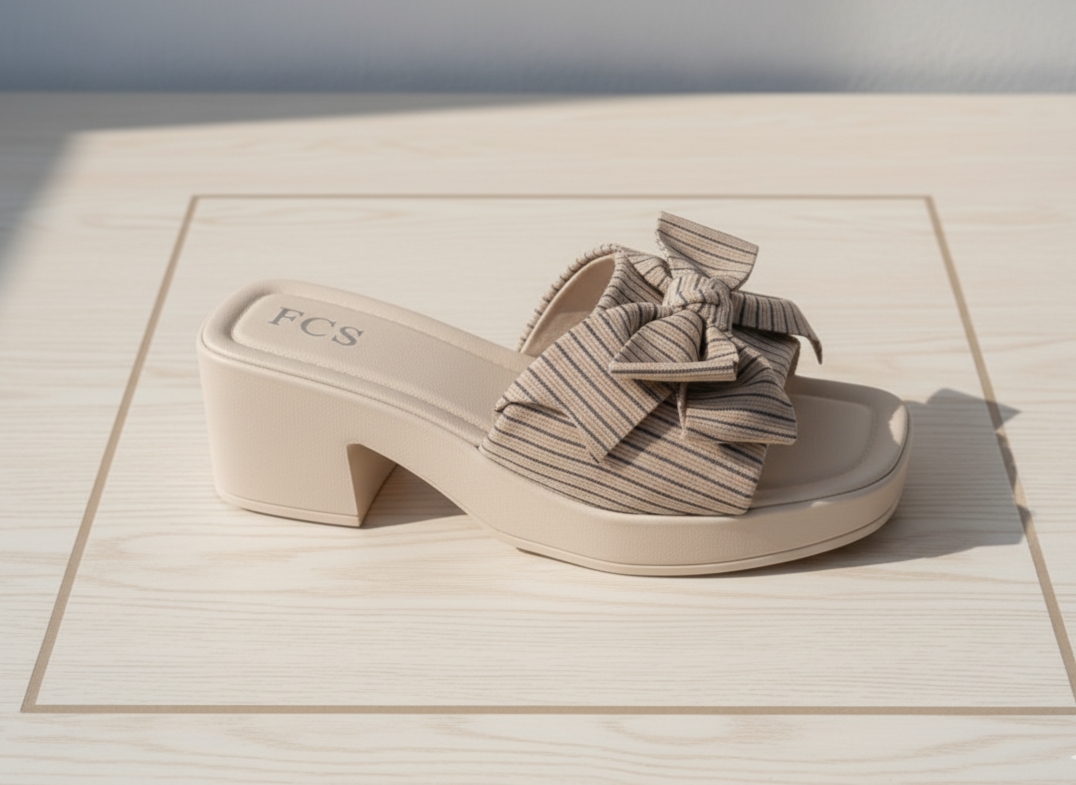 Block Heel Slippers