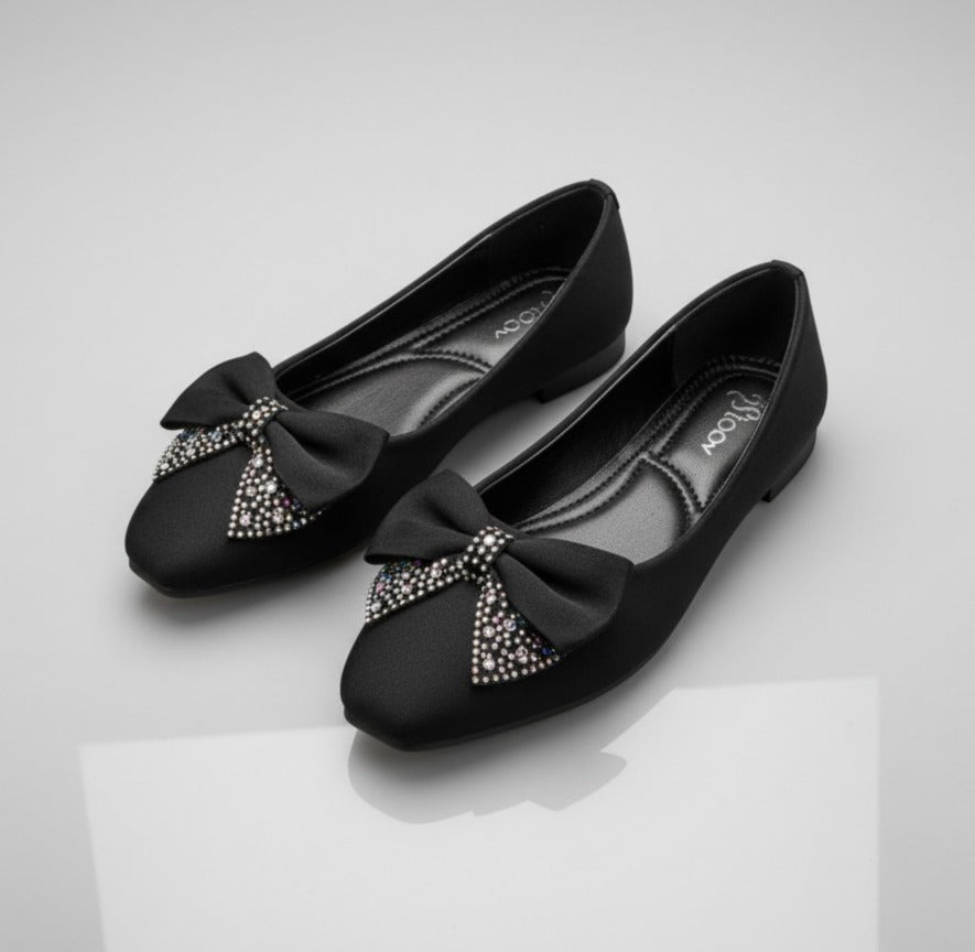 Glitter Party Pumps for Women_Black