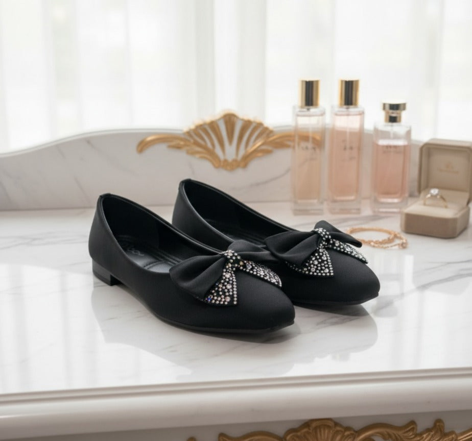 Glitter Party Pumps for Women_Black