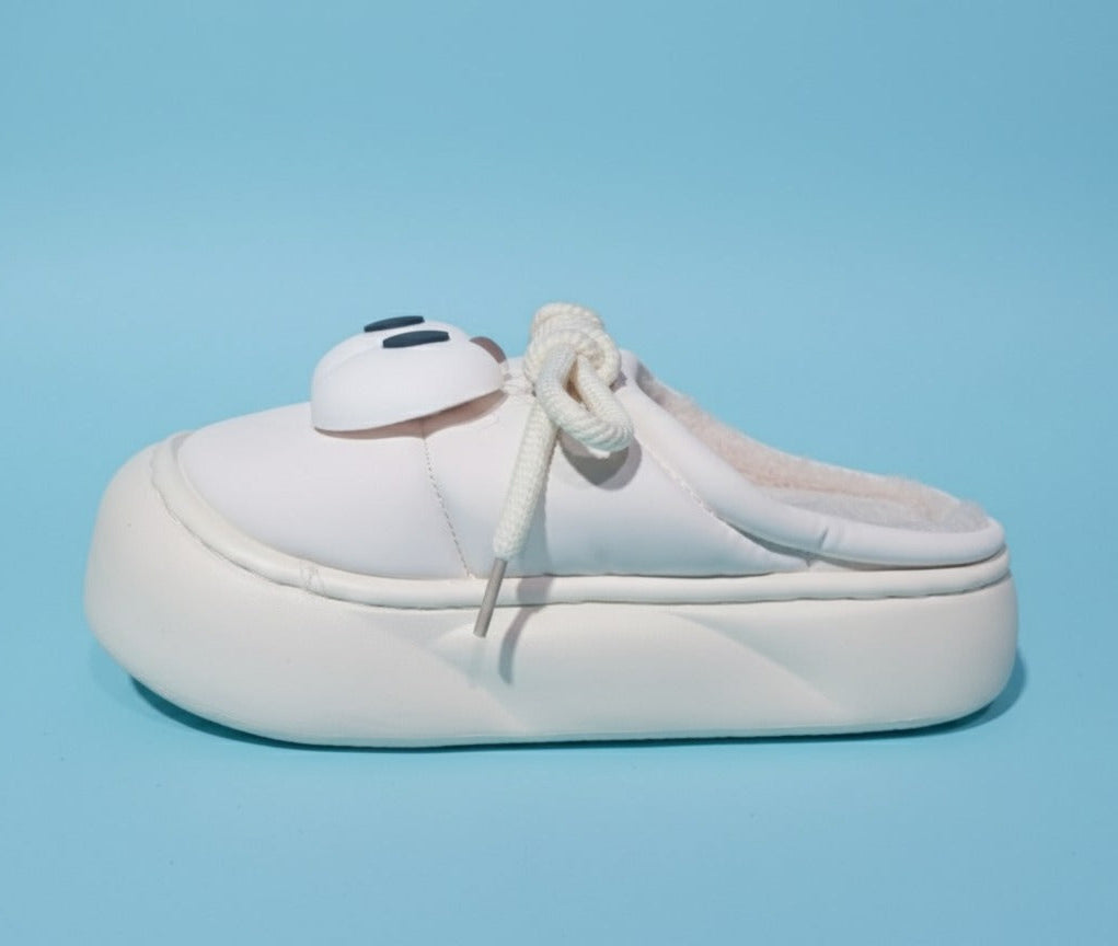 High  Sole Indoor Slipper_White