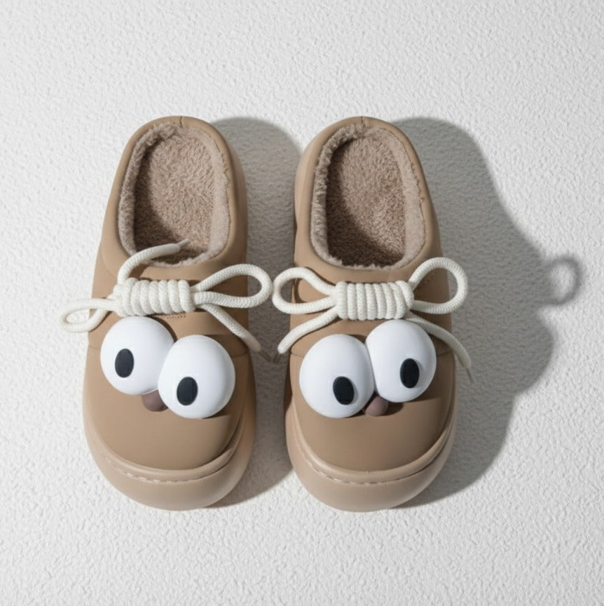 High Sole Indoor Slipper_Brown