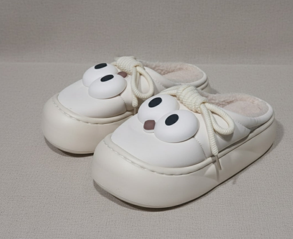 High  Sole Indoor Slipper_White