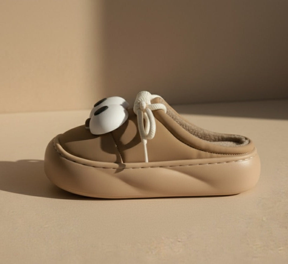 High Sole Indoor Slipper_Brown