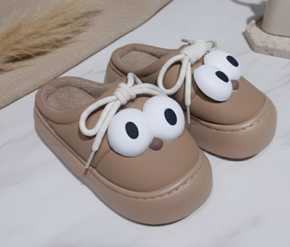 High Sole Indoor Slipper_Brown