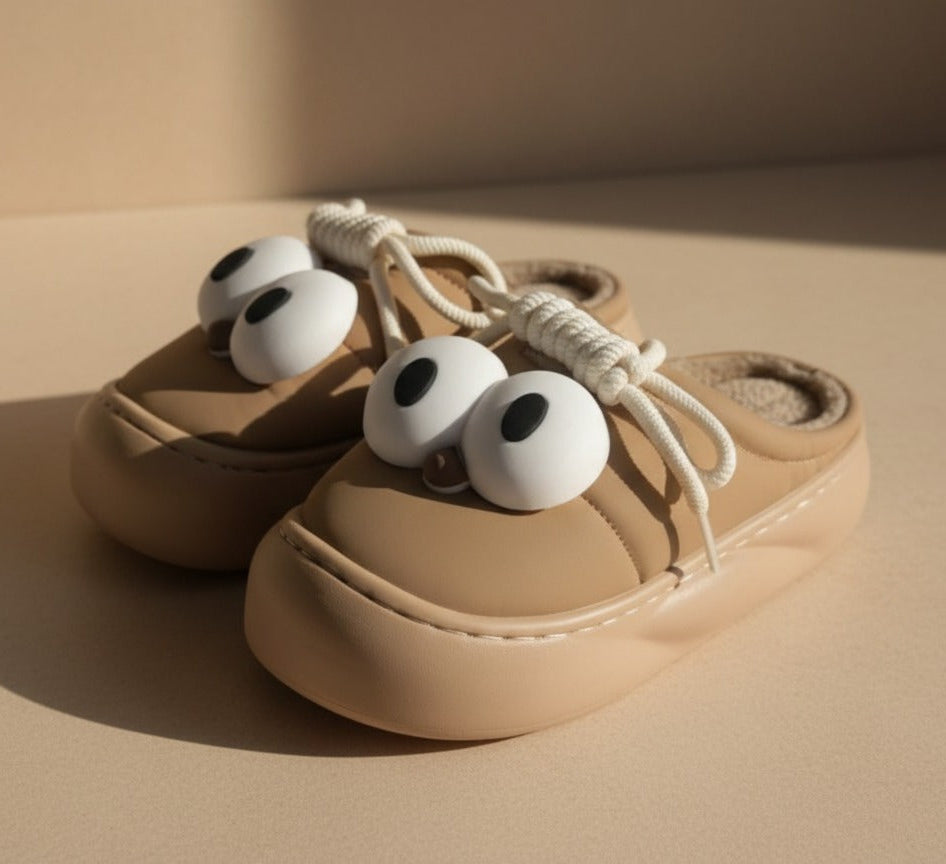 High Sole Indoor Slipper_Brown