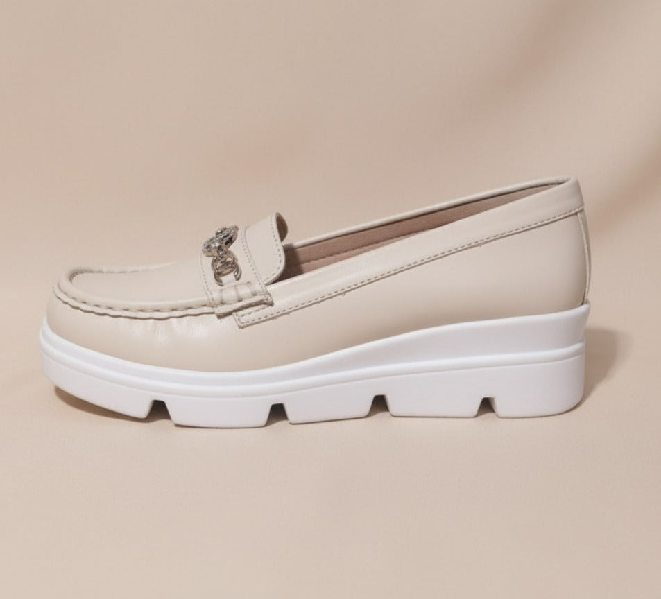 Women High Sole  Pumps_Skin