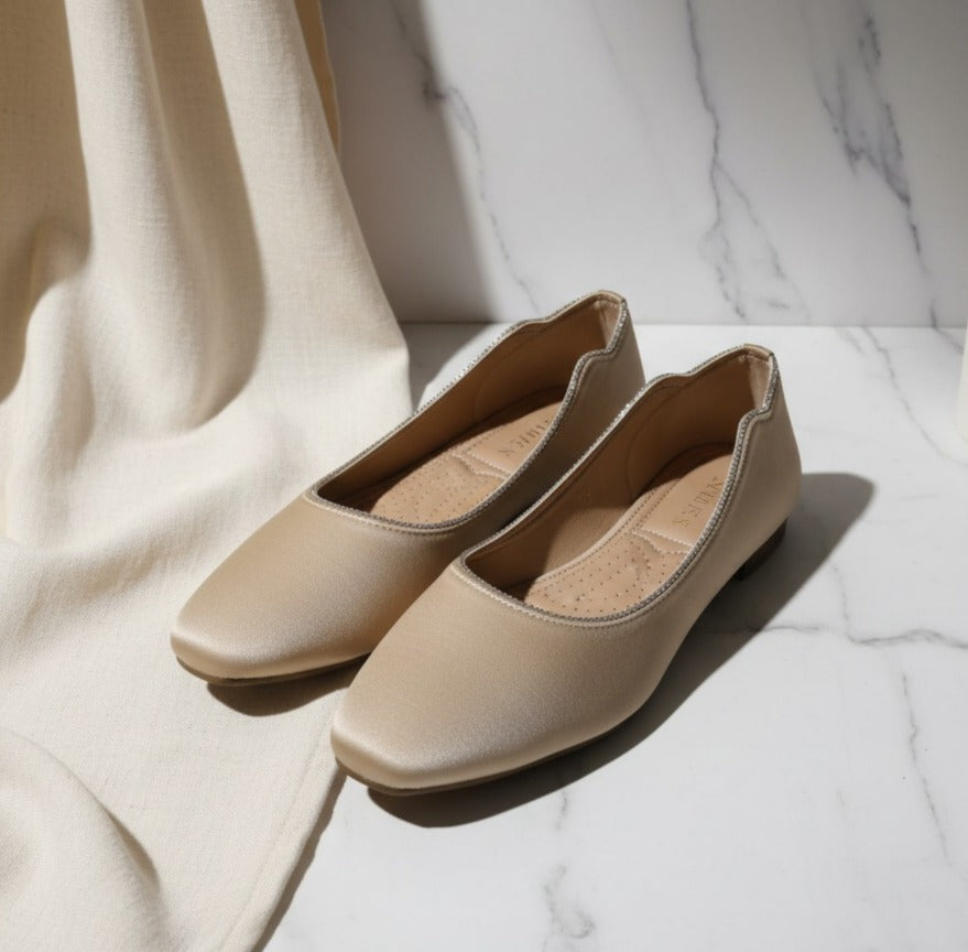 Fancy Party Pumps for Women_Skin