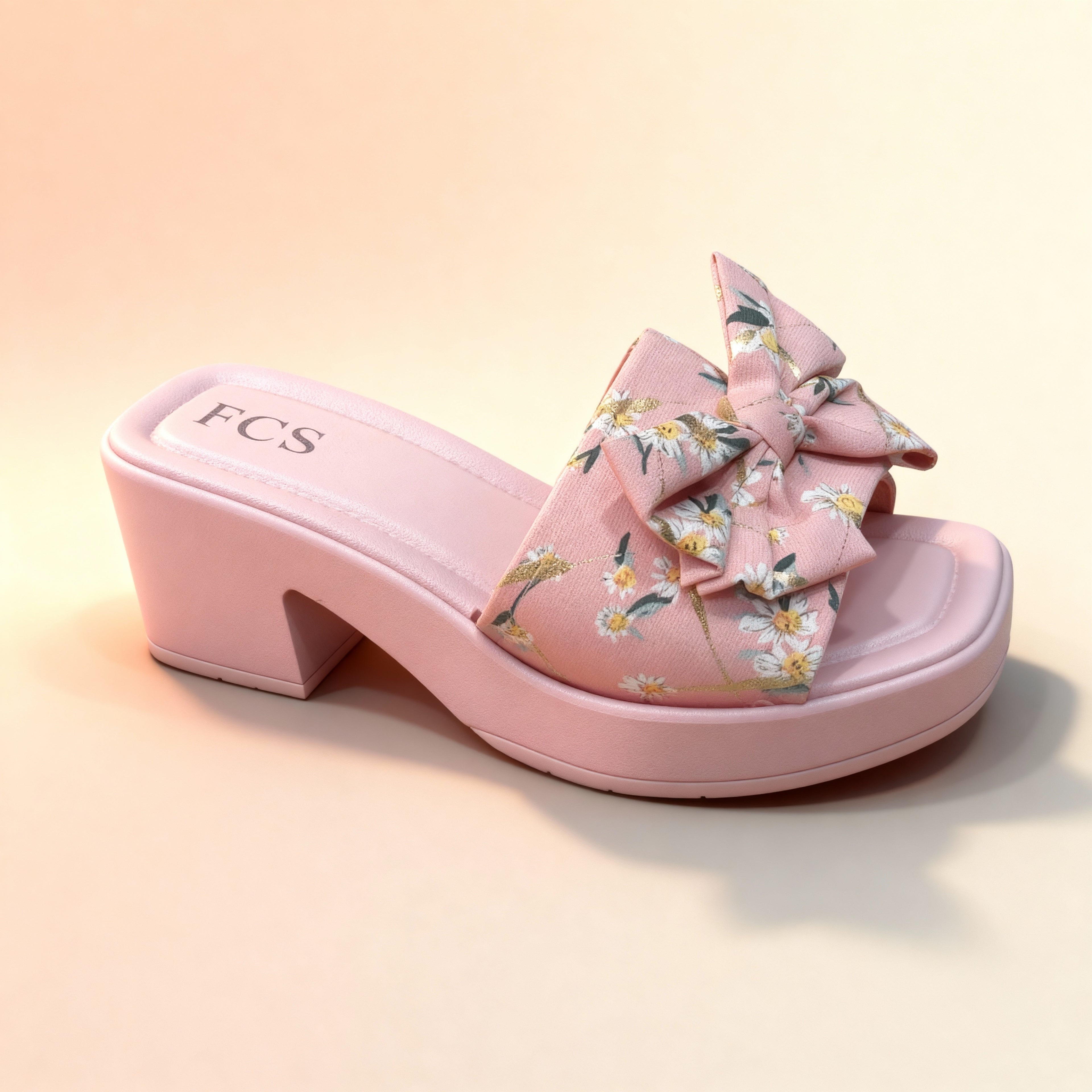 Block Heel Slippers