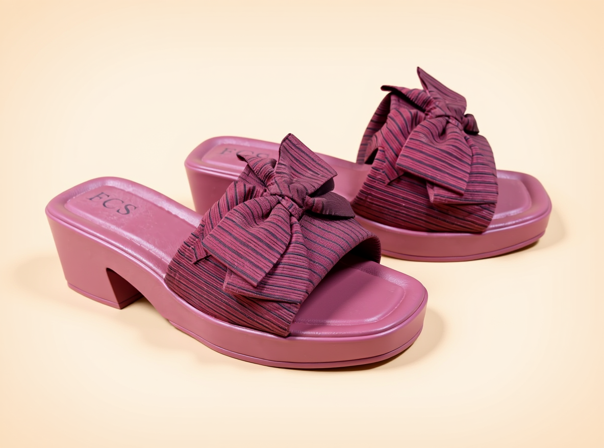 Block Heel Slippers