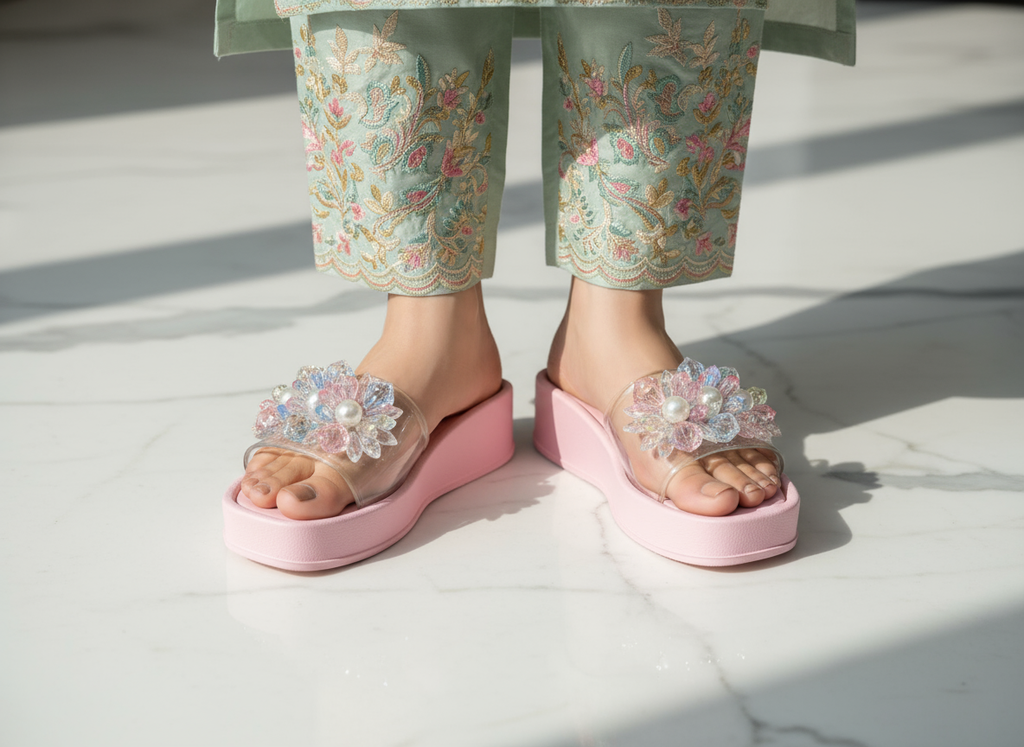 Stylish Transparent Slippers