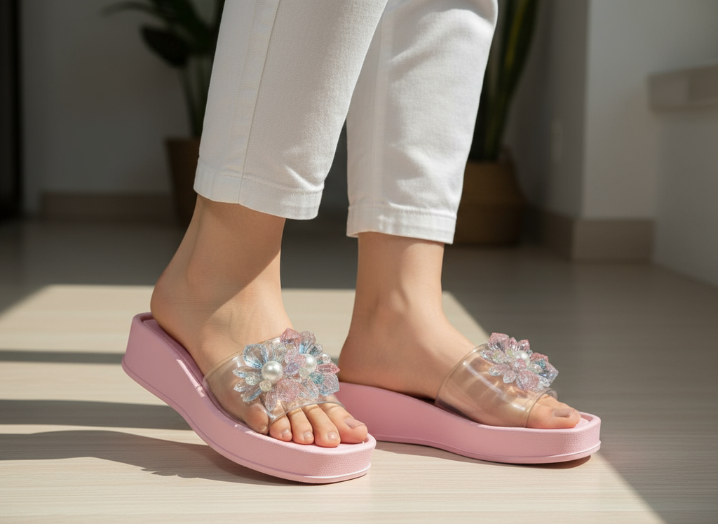 Stylish Transparent Slippers