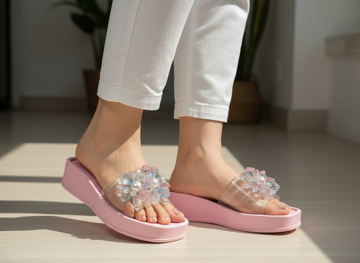 Stylish Transparent Slippers