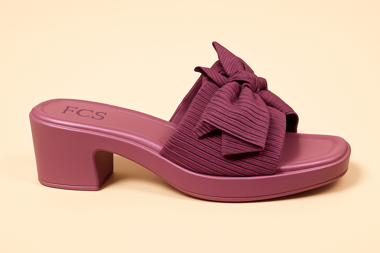 Block Heel Slippers